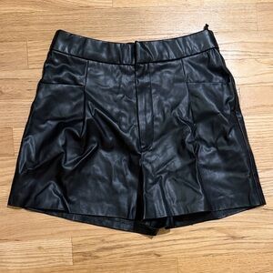 Zara Black High Waist Women's Shorts